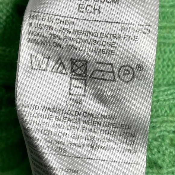 Banana Republic Filpucci Cable Knit Sweater Womens Lg Green Italian Wool Blend - Picture 12 of 12